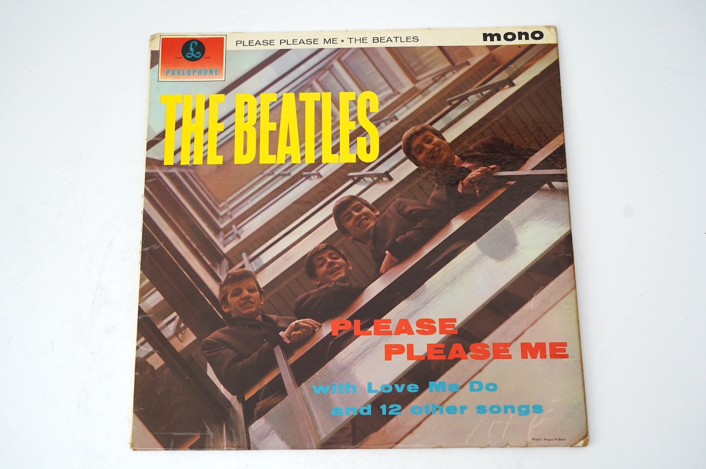 Ten The Beatles LP record albums; Please Please Me, PMC 1202, XEX.421, two copies of With The Beatles, both PMC 1206, XEX.447, two copies of A Hard Day’s Night, both PMC 1230, XEX.481, Help!, PMC 1255, XEX.549, Rubber So